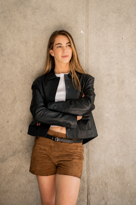 Chaqueta Harper Cuero Negro