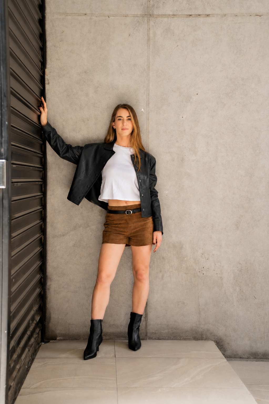 Chaqueta Harper Cuero Negro