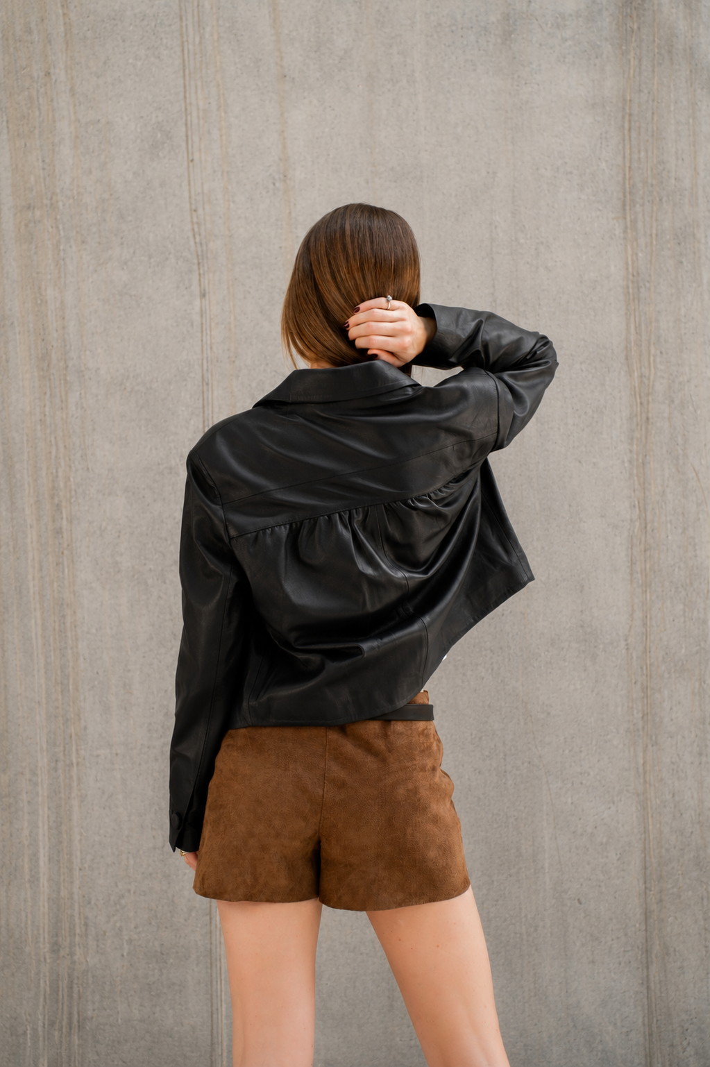 Chaqueta Harper Cuero Negro